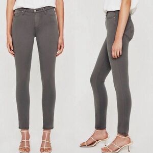 AG Adriano Goldschmied The Prima Mid Rise Cigarette Gray Jeans Women’s 27R‎